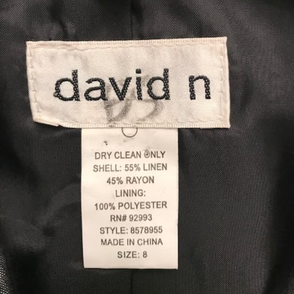 David N Dark Gray with Sheen Jacket / Blazer - Picture 11 of 12